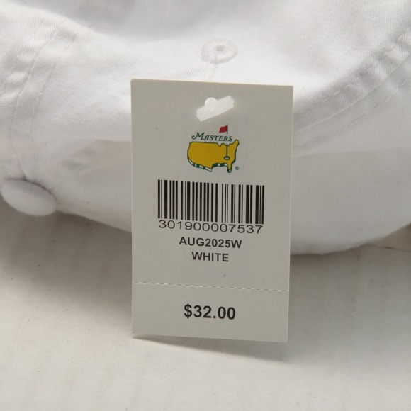 Masters Golf Hat Cap Strap Back White 2024 PGA Tournament Augusta Mens One Size - Picture 8 of 10